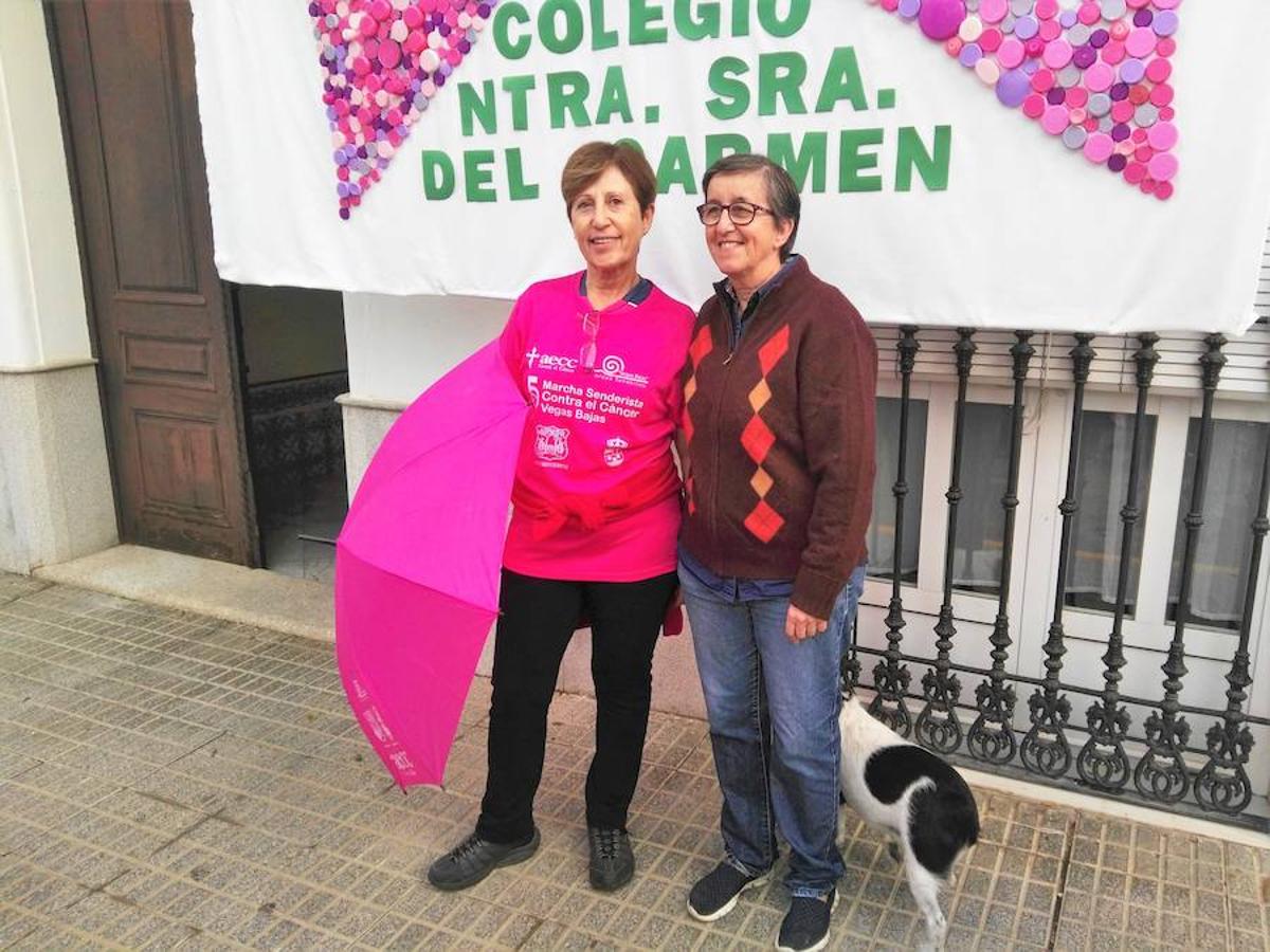 La Marea Rosa desborda Puebla de la Calzada y Montijo