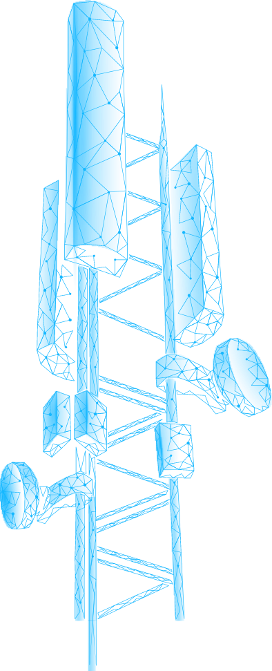 antena azul