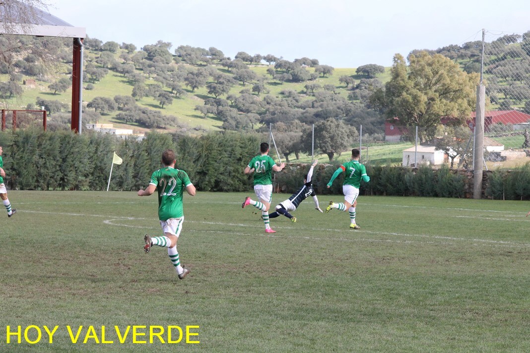 Racing Valverdeño - Gévora (4-0), jornada 19