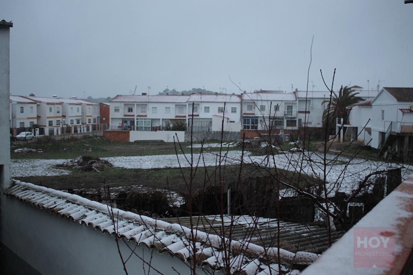 Nieva en Monesterio