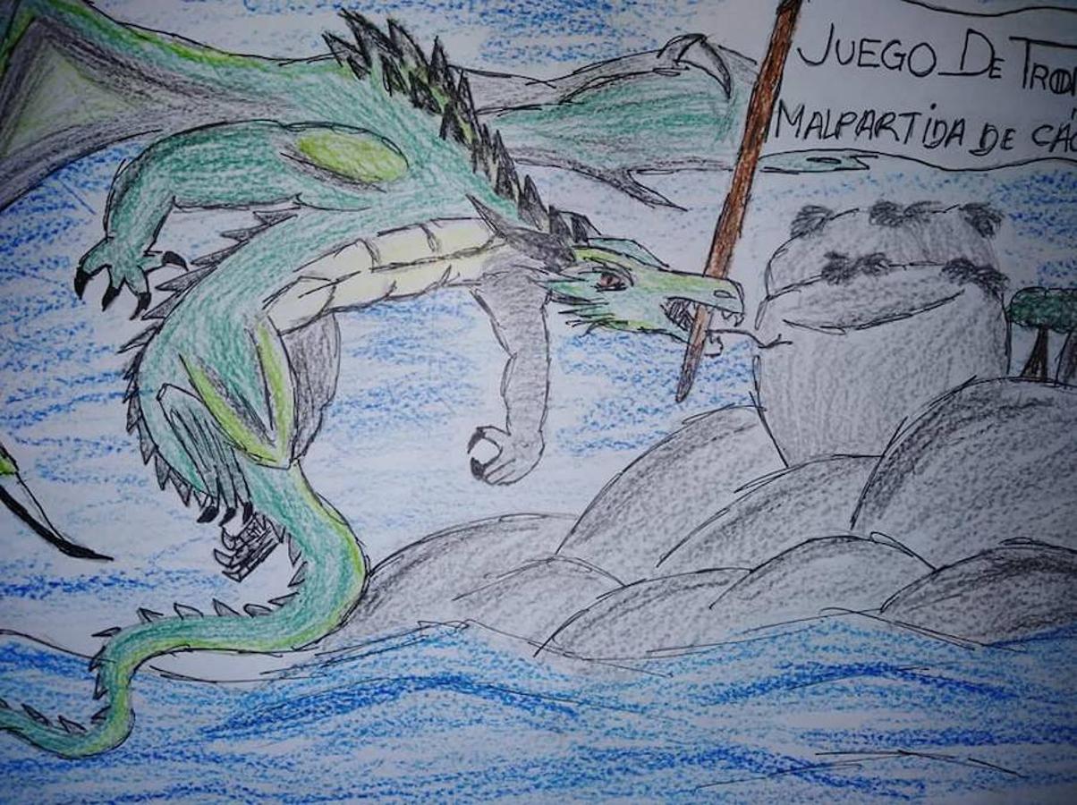 Uno de los dibujos presentados al concurso 'Dibuja tu propio dragón'